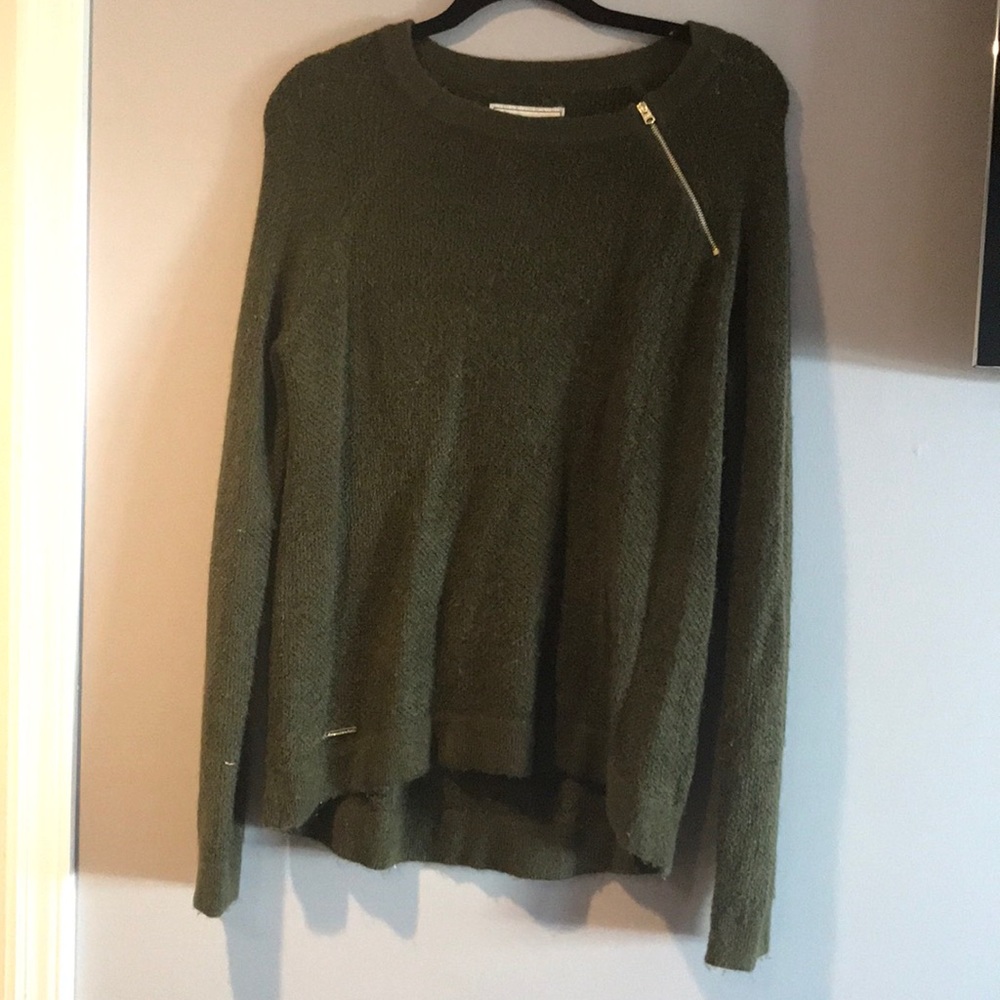 Abercrombie & Fitch Olive Green Sweater